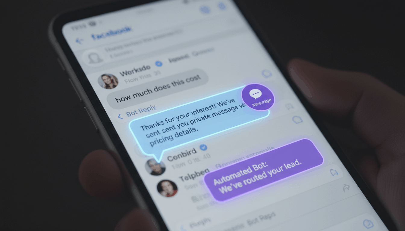 Facebook comment automation sending leads into Go High Level workflows