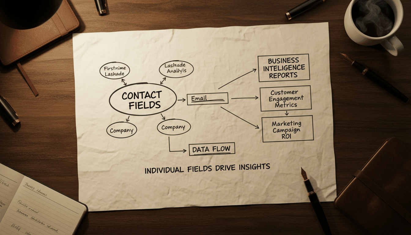 Custom field data structure supporting CRM reporting and business intelligence